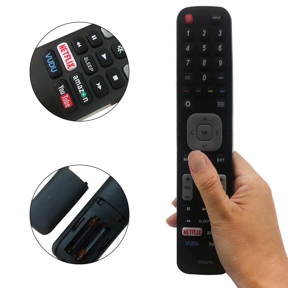 EN2A27S Remote Control for Sharp Smart TV 55H6B 50H7GB 50H6B N6200U LC-40N5000U LC-43N5000U LC-50N5000U LC-50N6000U LC-50N7000U view 5