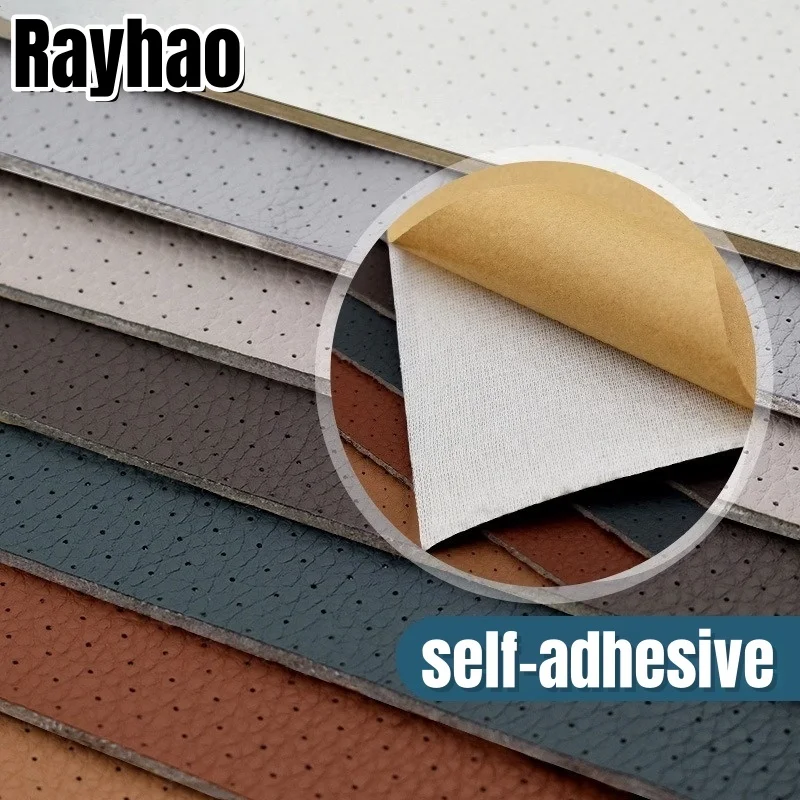

Self-Adhesive Breathable Leather Fabric with Sponge for Cushions Car Seat Crafts Making Artificial Leather Repair Patch Stickers