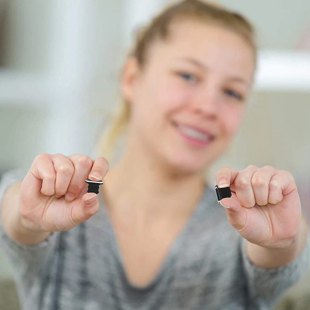 شحن ميناء سدادة غطاء ، مكافحة الغبار المقابس ، لينة الإسكان ، ضئيلة ، أسود ، 4 قطعة ، 12 قطعة