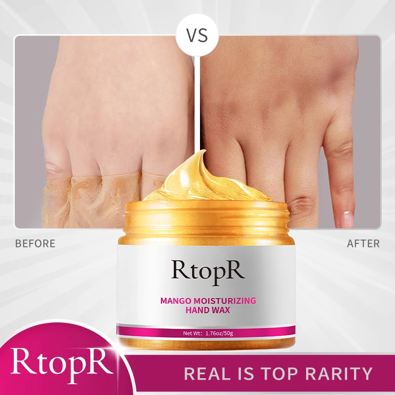 RtopR Mango For Hands Mask Hand Wax Nourish Moisturizing Repair Exfoliating Calluses Filming Anti-Aging Hand Skin Care