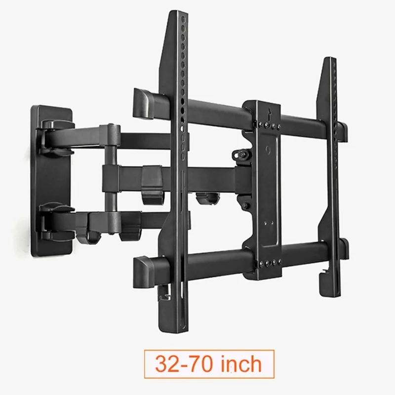 To Full Motion Retractable LCD Bracket TV Wall Mount Tilting Swivel Wall Stand Adjustable Mount Arm Fit for 32-70