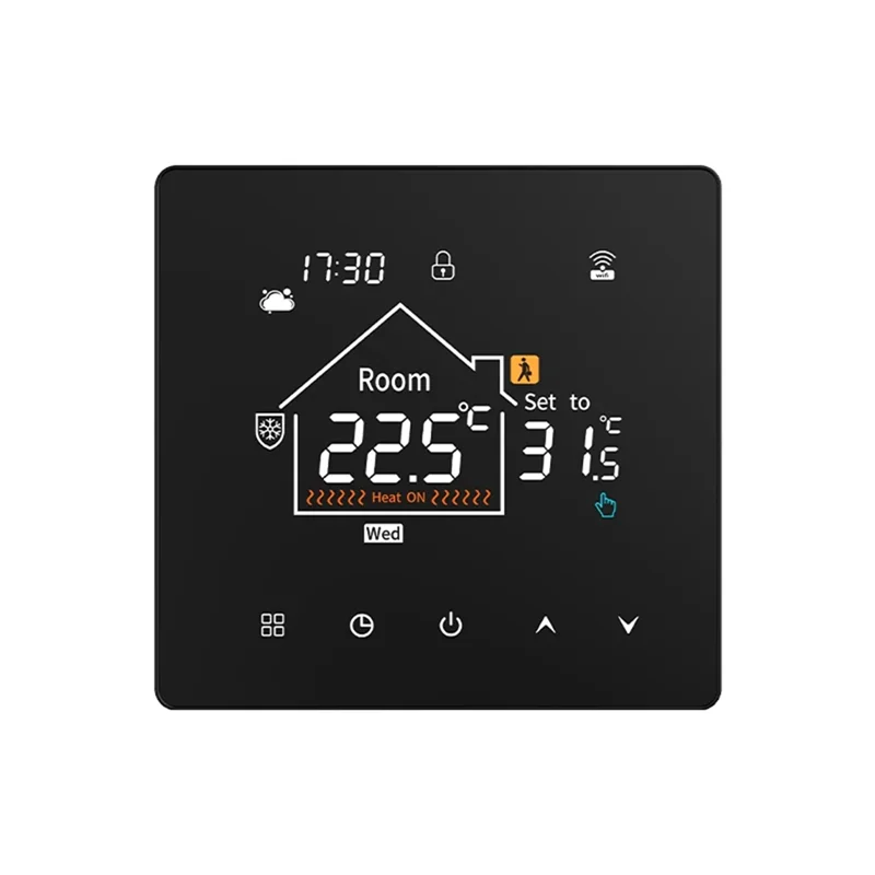 abah-スマート-wifi-サーモスタット-床暖房用-調節可能な明るさと温度精度で最適な快適さを実現-16a