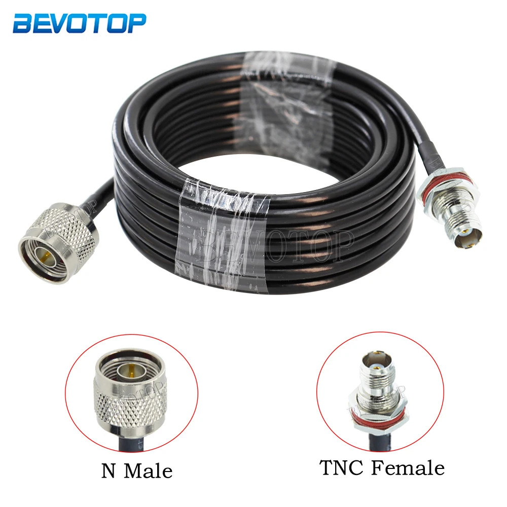 

1Pcs RG58 50-3 TNC Male/Female to N Male/Female Connector RG-58 Cable Pigtail Low Loss 50 Ohm RF Coaxial Extension Jumper Cord