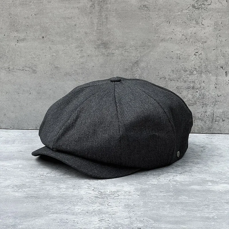 New Big Size Cotton Newsboy Caps Men Spring Summer Thin Breathable Beret Women Casual Hat Unisex Sweat Octagonal Hats 63CM