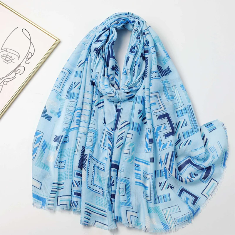 2024 New Fashion Luxury Ladies Women Scarf Female Cotton Linen Shawl Tassel Four Seasons Versatile Floral Muslim Hijab 90*180cm