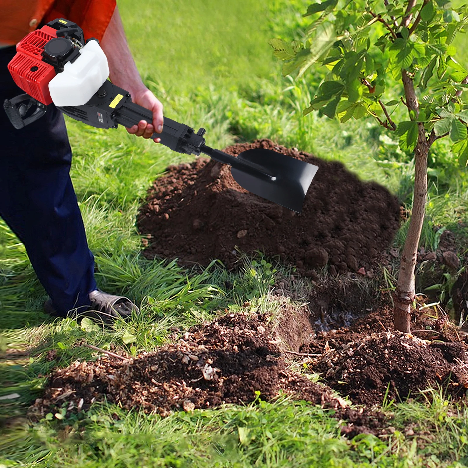 1900W 52CC Garden Tree Digger Machine Sapling Planting Shovel Machine Low Noise