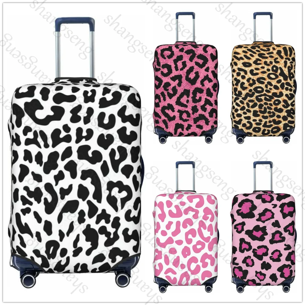 Leopard print Thick Elastic Luggage Protective Cover Zipper Suit For 18-32in Bag Suitcase Covers Trolley Cover Travel