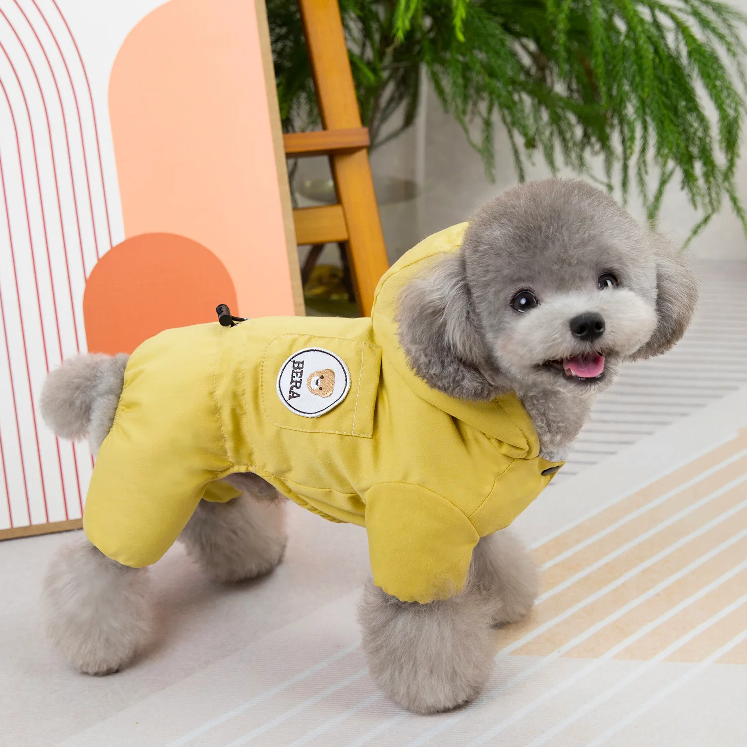 Pet Four Legged Parkas Dog Jumpsuit Clothes Pet Dogs Four Legged Coat Puppy Clothes Dogs Pajamas Dog Clothes Winter