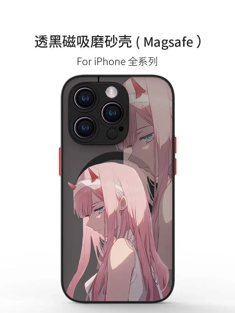 DARLING FRANXX Zero Two Phone Case For Samsung Galaxy S25 S24 S23 S22 S21 S20 FE Plus Ultra 5G Matte Magnetic Back Cover