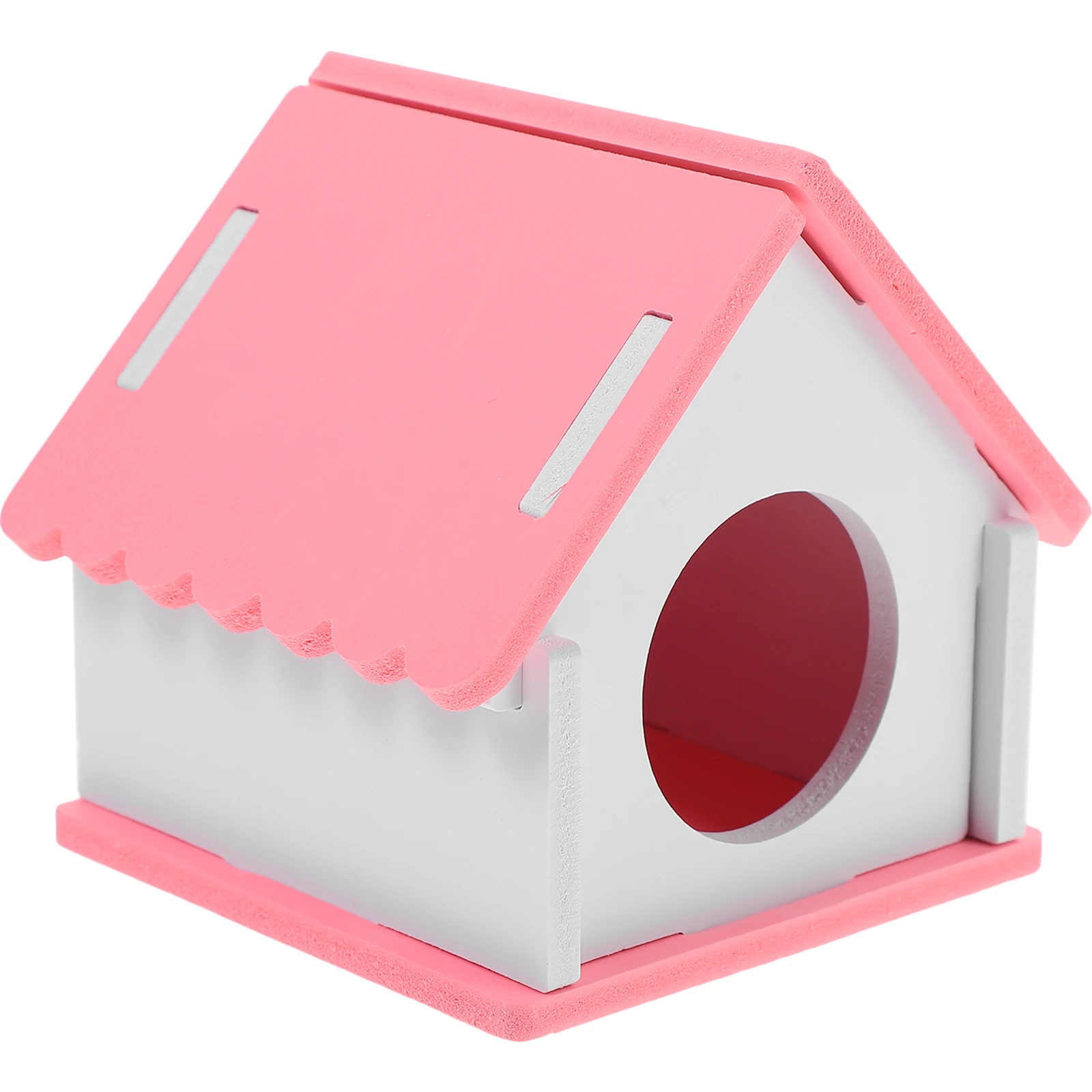 

Pink Mini House for Hamsters Safe Reusable Play Rest Guinea Pig Living Space Small Animal Hideout hamster houses rat