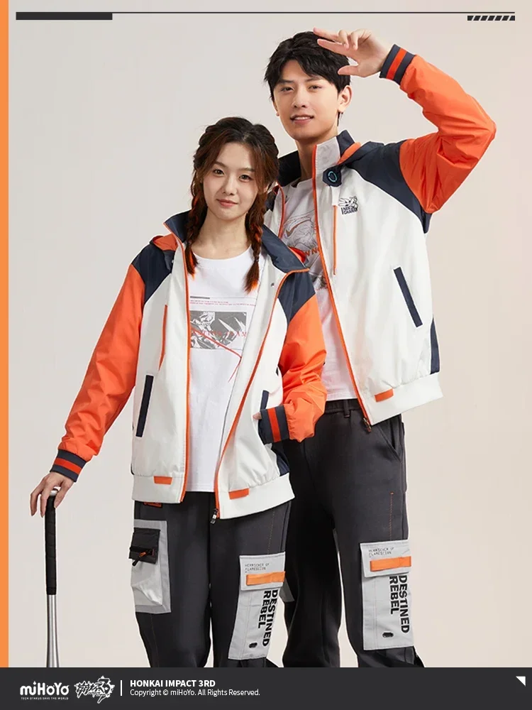 

MiHoYo Official Honkai Impact 3 Kiana Kaslana Reburn Woven Jacket Coat Couple Spring Autumn Winter Unisex Hoodies Xmas Gifts