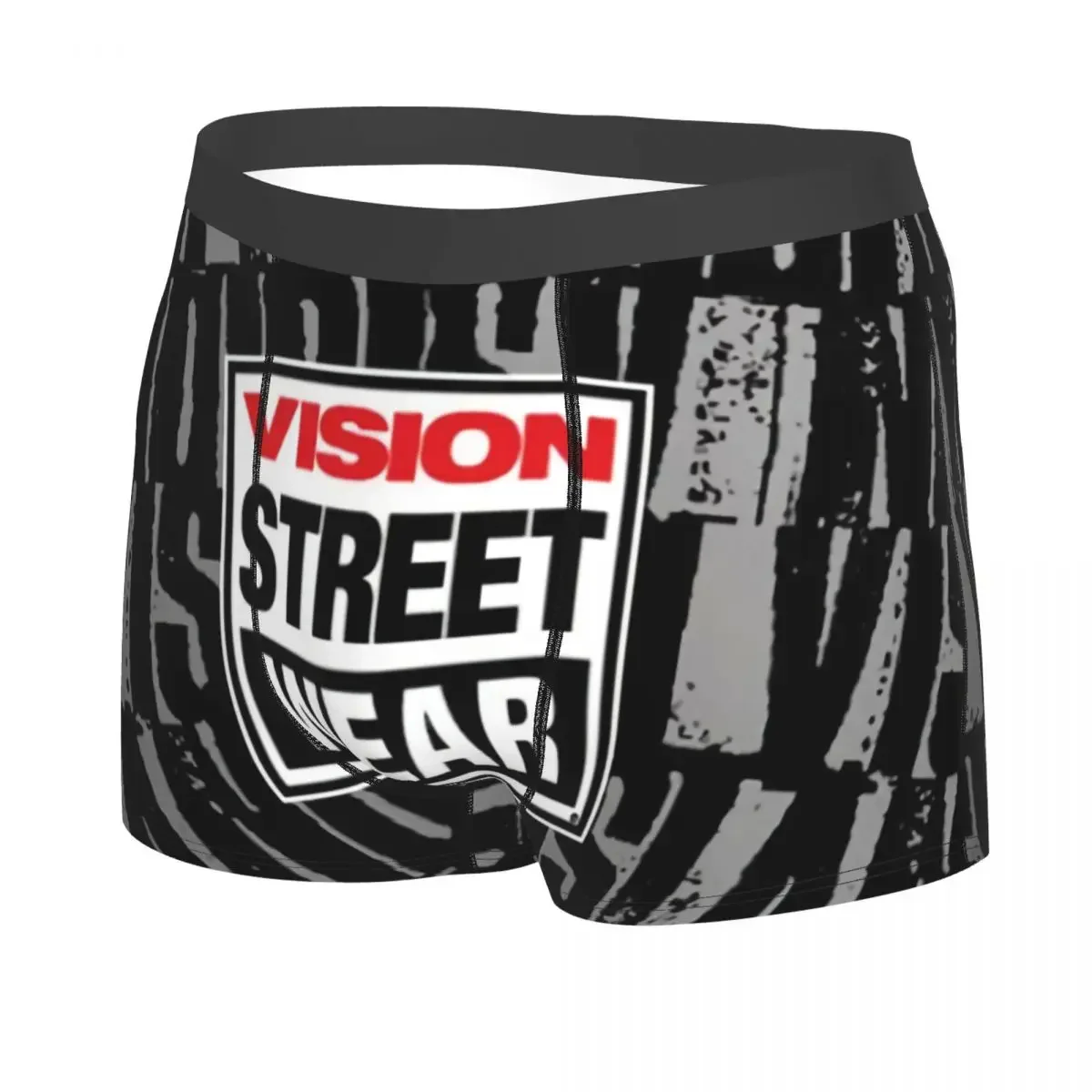 Custom Cool  Street Wear Underwear Men Stretch Boxer Briefs Shorts Panties Soft Underpants For Male