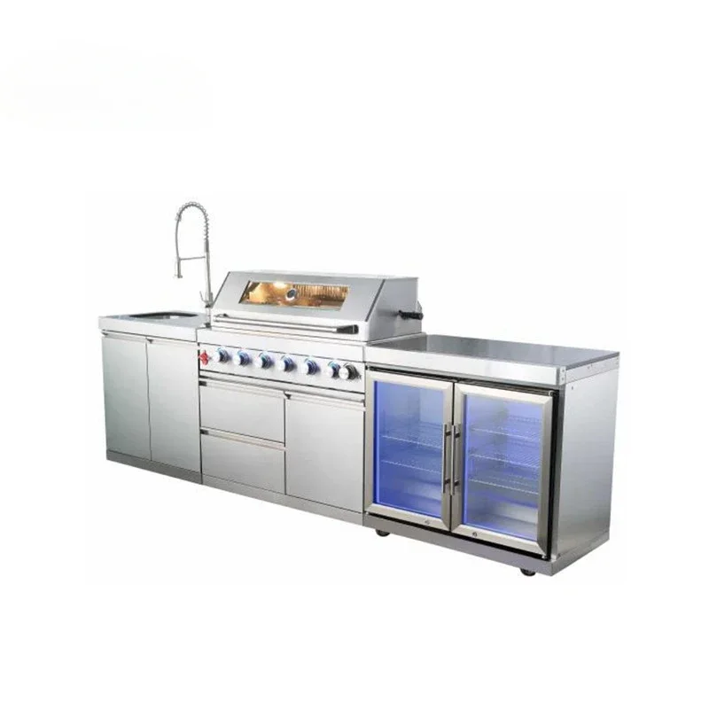 Kitchen Cabinets Gas Chicken Roasting Oven BBQ Grill Garden Supplies