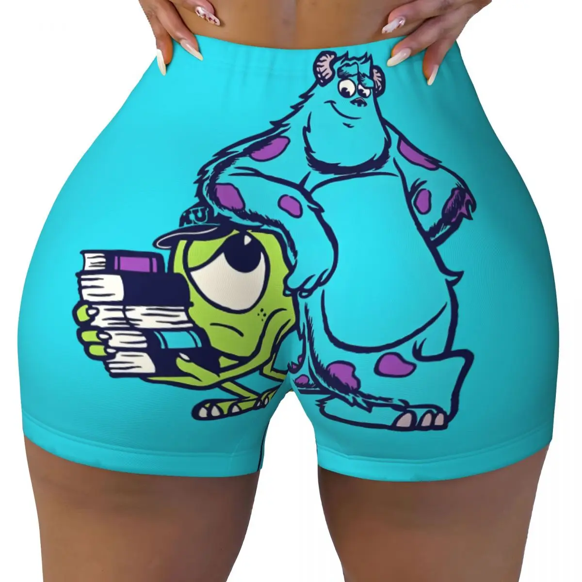 

Custom Monsters University Workout Shorts Women Gym Volleyball Running Yoga Shorts