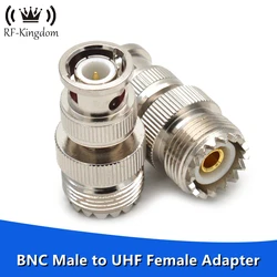 1PC BNC Male to UHF SO239 PL-259 Female RF Coaxial Adapter Coax Jack Connector for Antennas Wireless LAN Devices Radio