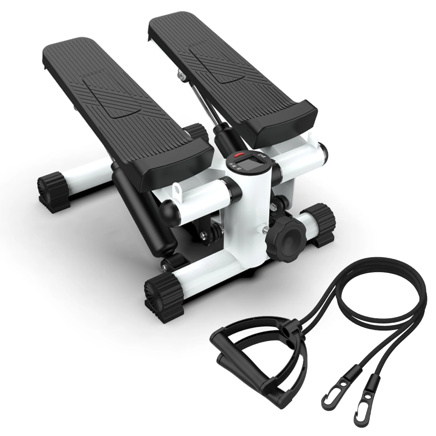 

Mini Steppers for Exercise, Stair Stepper with Resistance Bands, Mini Stepper with 300LBS Loading Capacity, Hydraulic Fitness St