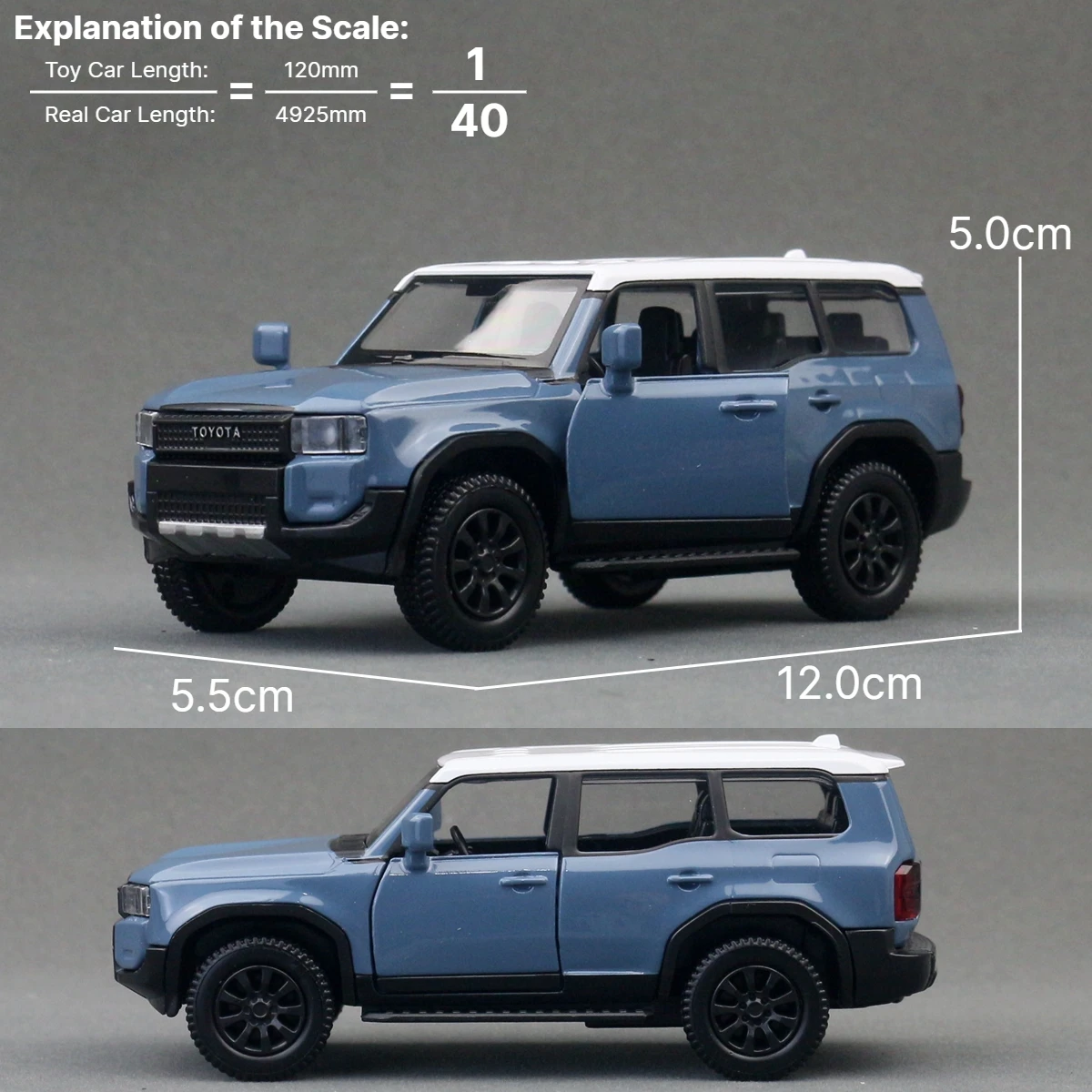 1/40 TOYOTA Land Cruiser LC250 Off-Road Toy Car RMZ CiTY Diecast