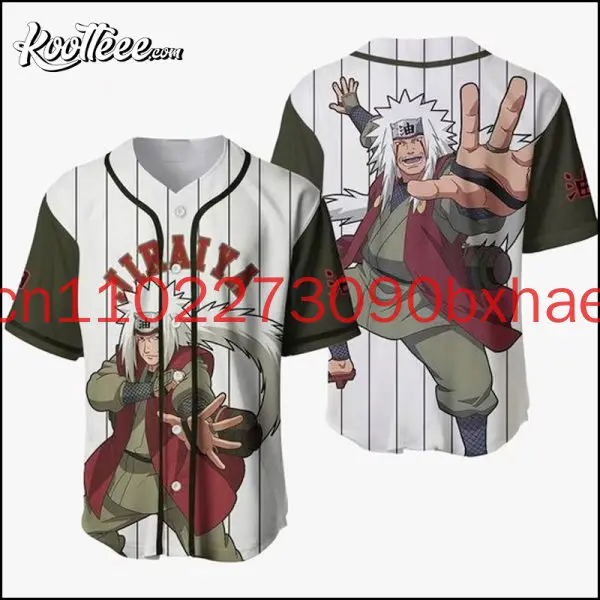 2025 جديد ناروتو البيسبول قميص ثلاثية الأبعاد مطبوعة الشارع العصرية الرجال والنساء البيسبول قميص تنفس التجفيف السريع