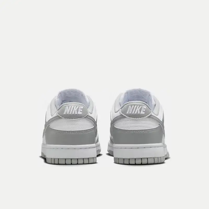 حذاء Nike Dunk Low Next Nature مريح ومتعدد الاستخدامات ومنخفض الارتفاع للرجال والنساء باللون الرمادي والأبيض