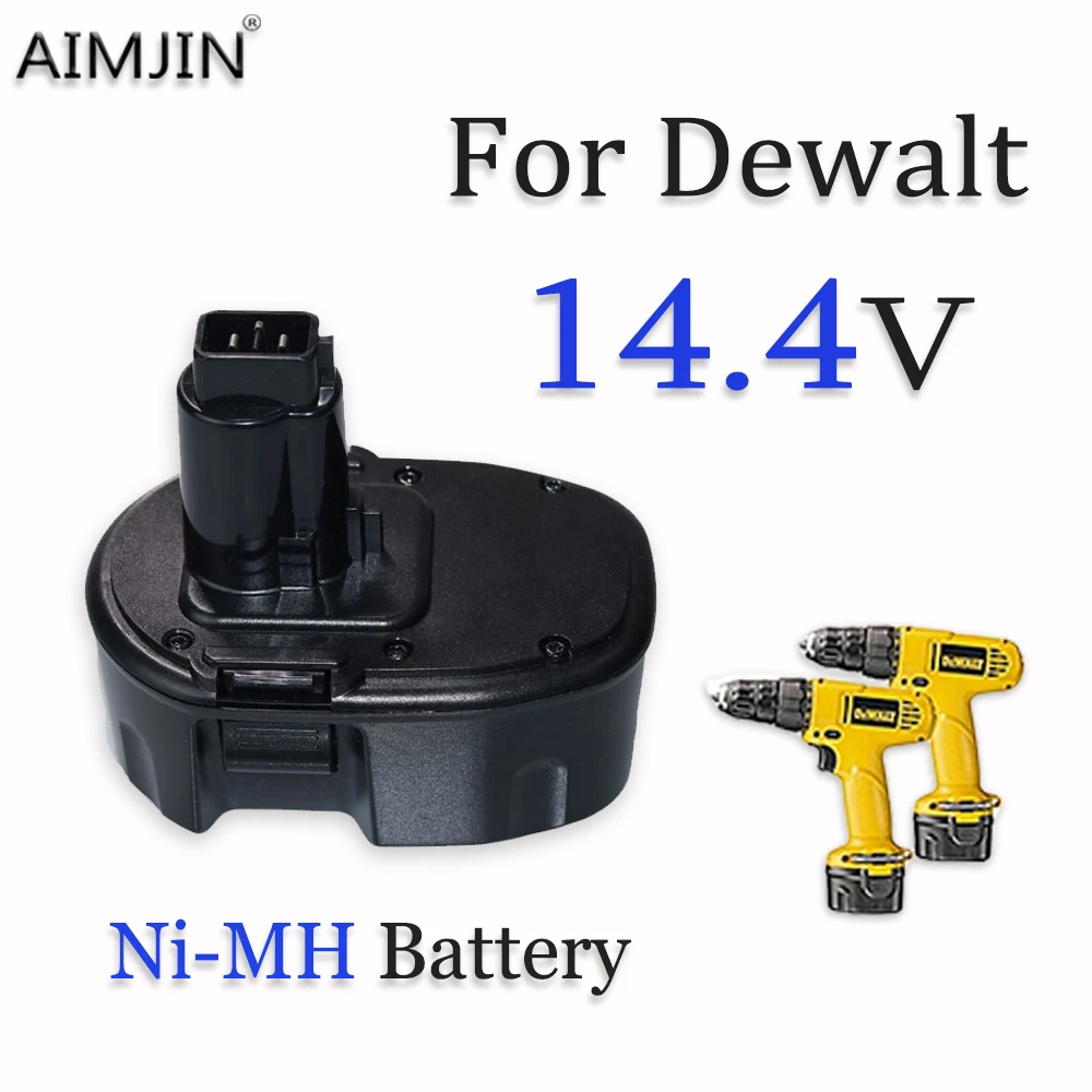 

For Dewalt 14.4V 4800/6800/9800mAh Ni-MH battery，Compatible Electric Tools DC9091 DW9091 DW094, etc