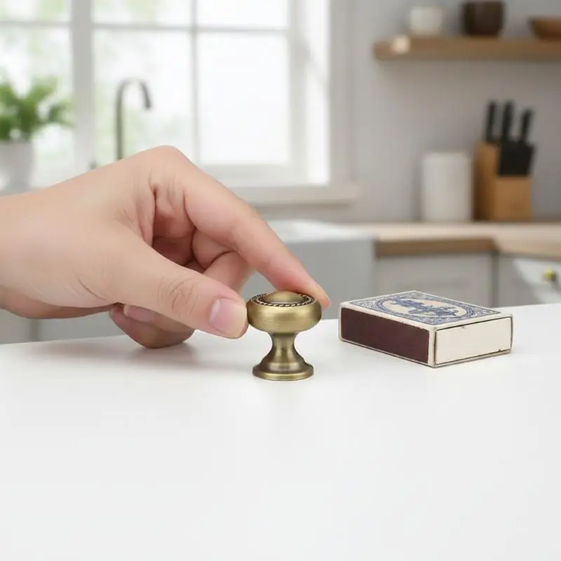 Brass Furniture Handles French Vintage Design High Quality Cabinet Knobs Cabinet Drawers Handle Knob