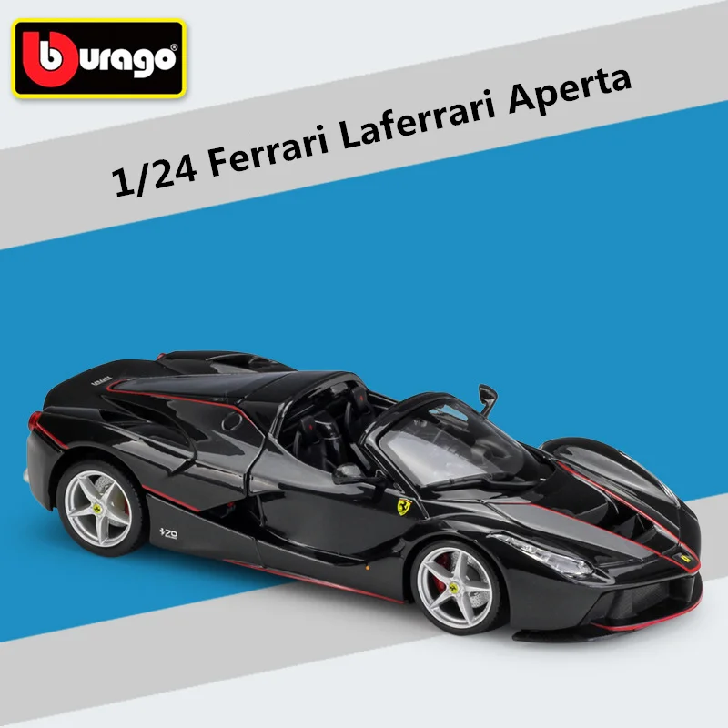 Bburago 1:24 Ferrari LaFerrari Aperta Alloy Open Sports Car Model Diecasts Metal Race Car Model Simulation Collection Kids Gifts