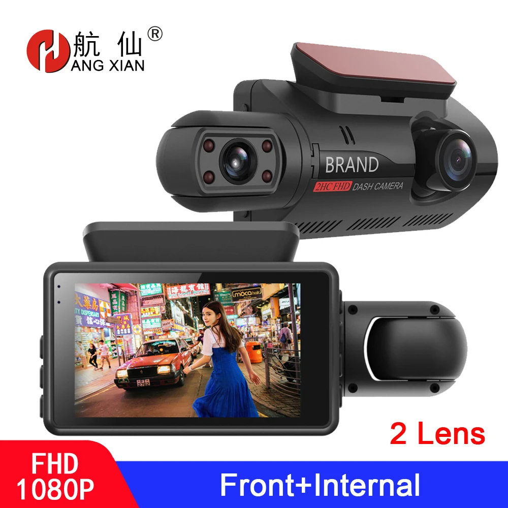 

Dual Lens Car DVR Dash Cam Video Recorder G-Sensor 1080P 1296P Front and Inside car Cameras DVR Dash Camera Car Electronics