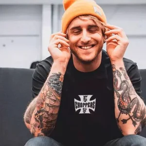 Herren Kurzarm Casual T -Shirt, Rundkragen, Halbmanga, Kanye West Coast Gangster Blade gedruckt, amerikanische Modemarke 6 Hauptverkaufs -Gangsterhose - №3