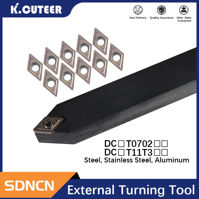 SDNCN SDNCN1212H07 SDNCN1212H11 holders Boring Bar Metal Cutting Cutters DCMT Carbide Inserts CNC Lathe External Turning Tools