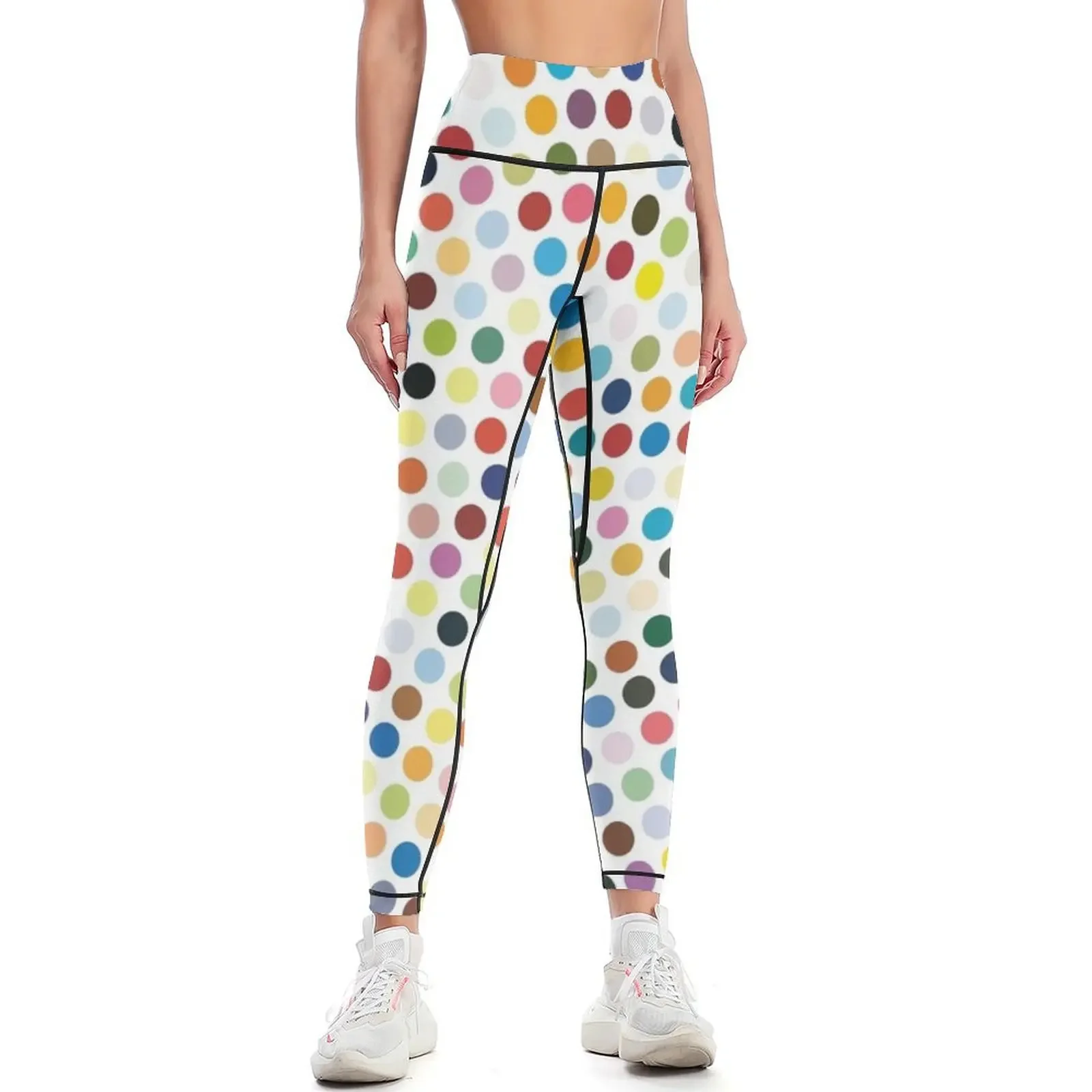 Damien Hirst Inspired Dot Explosion Leggings Fitness clothing push up fitness for fitness Golf wear Womens Leggings