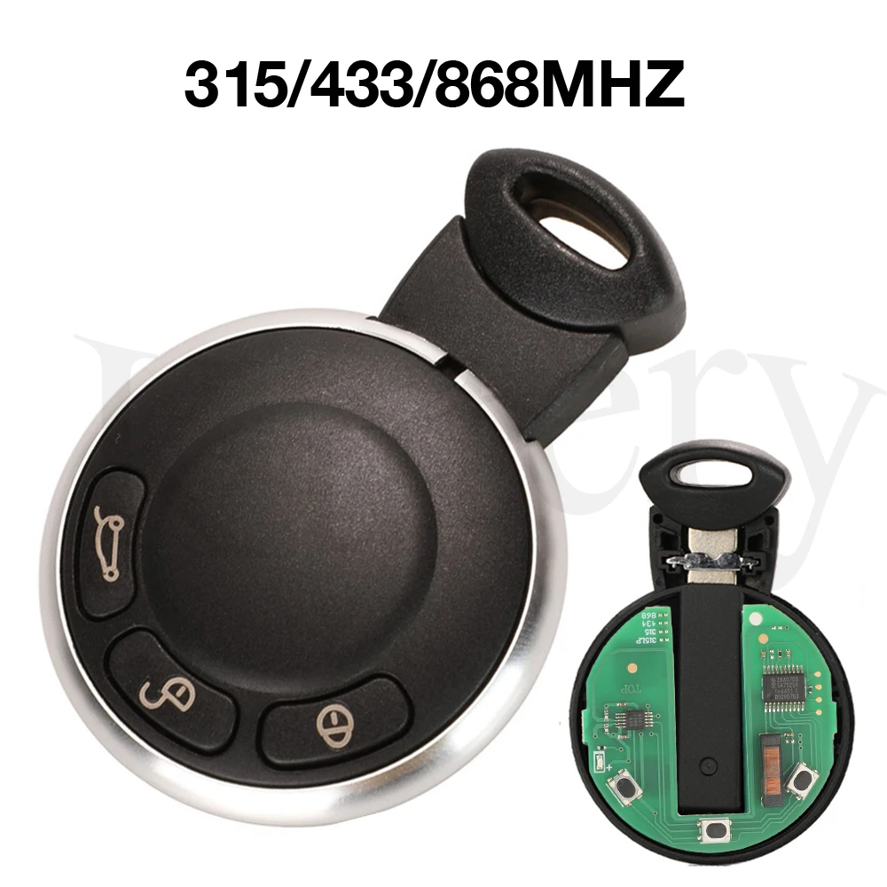 

Jingyuqin 315 МГц/433 МГц/868 МГц ID46 чип дистанционный смарт-ключ для BMW MINI Cooper S ONE D Clubman Countryman Cabrio автомобильный замок