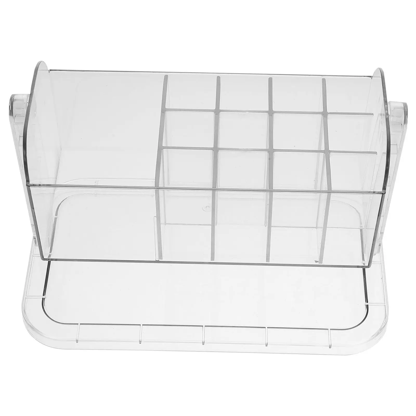

Rotating Makeup Brush Holder Organizer for Desktop Vanity Smooth Non-Slip Base Large Capacity Brush Storage Rotating