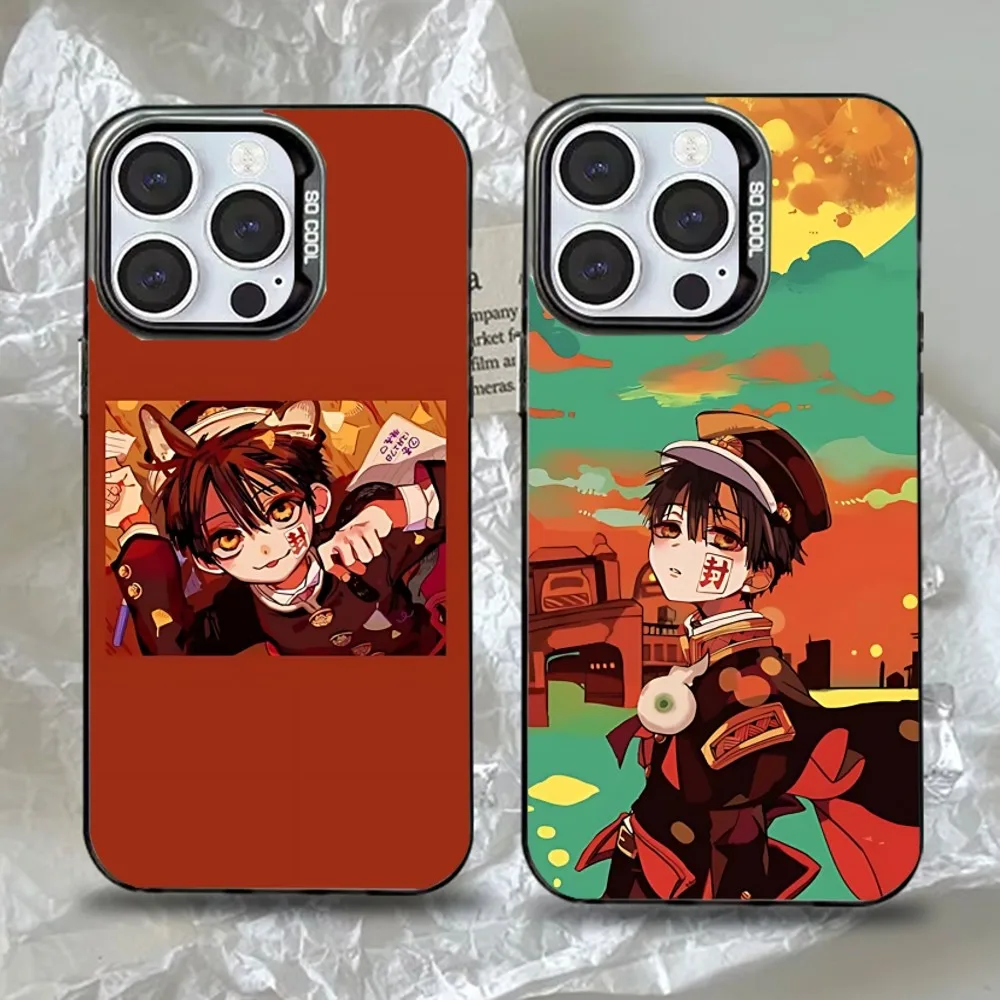 

Toilet Bound Hanako Kun TBHK Phone Case For iPhone 16,15,14,13,12,11,Pro,Max,Plus,Mini,XS,SE Anti Fall Black Matte Hard Bumper