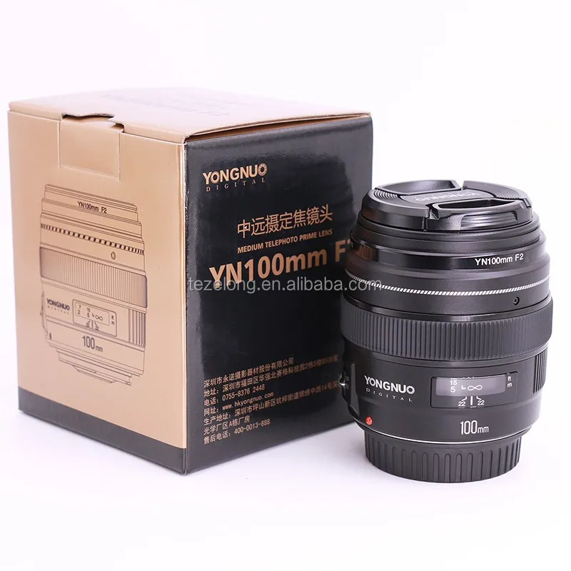 

НОВЫЙ телеобъектив Yongnuo YN100mm F2 среднего размера для камеры Canon AF MF