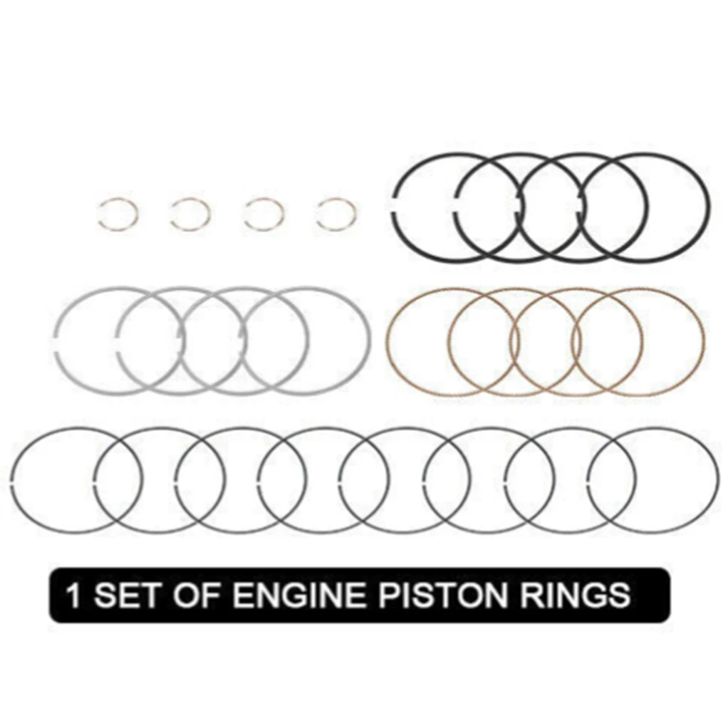 1set Engine Piston Rings For 06-19 Hyundai Santa Fe Sonata Tucson Kia Optima Sorento Sportage Toyota RAV4 2.4 3.5L l4 V6