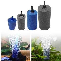 5pcs Blue Sandstone Cylindrical Aquarium Air Stone Sand Stone Fish Tank Oxygen Diffuser Air Bubbler Decorative Fish Tank Air Sto