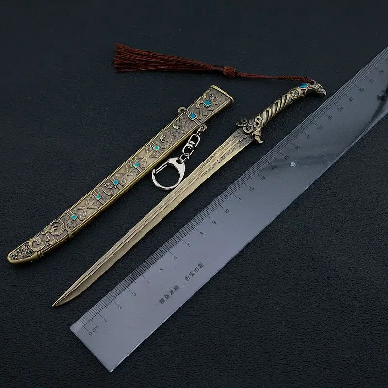 Chinese style used by ancient ancients, military theme, combined metal handicraft model ornament 