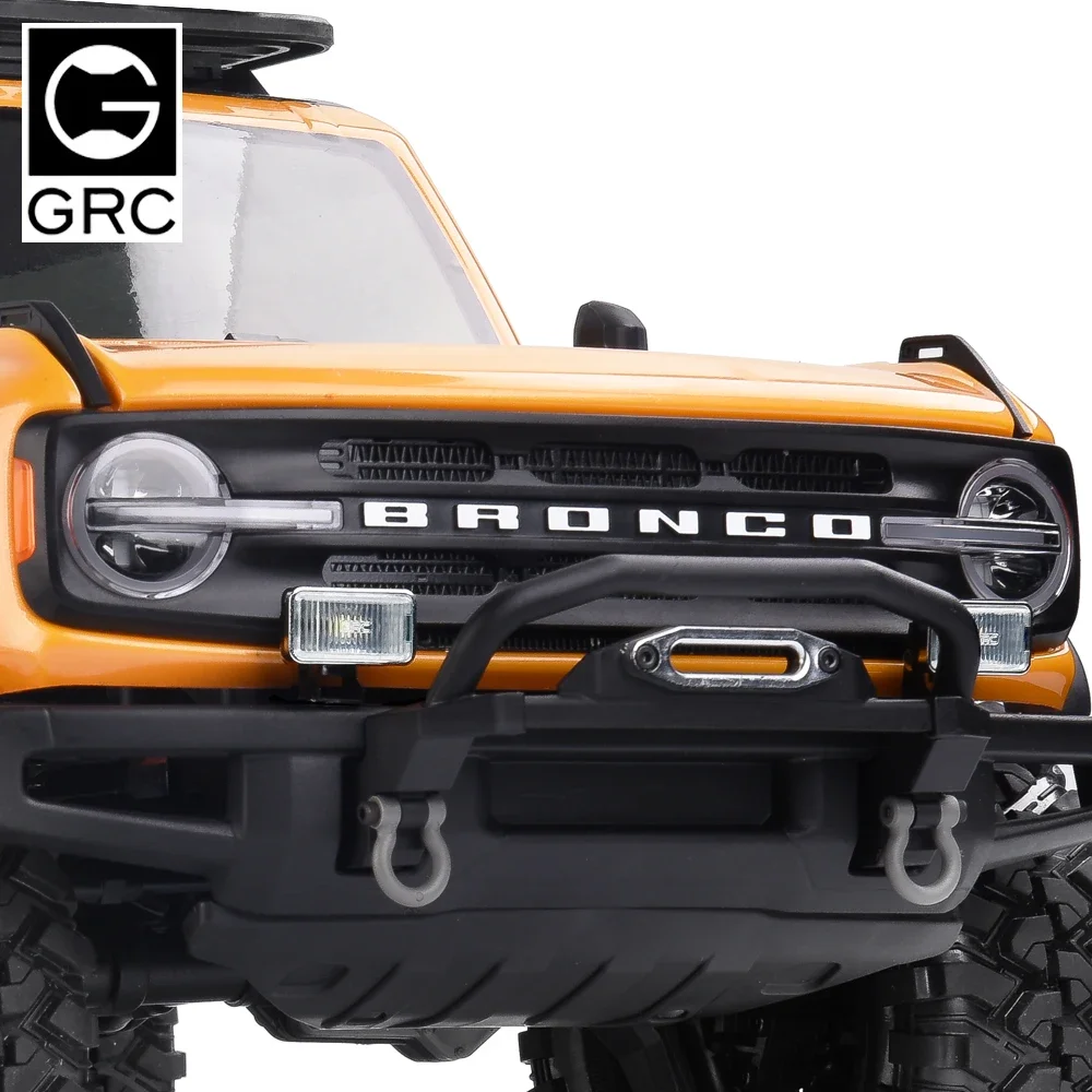 GRC 20mm Rectangle Spotlights Square Led Lights Searchlight for 1/10 RC Car TRX4 Defender Bronco SCX10 JK D90 D110 #G157UY/W