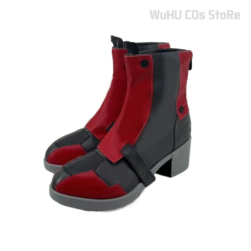 Game Wuthering Waves Scar Cosplay Shoes New Scar Shoes Pu Leather Boots Women Men Halloween Party Roleplay Shoes