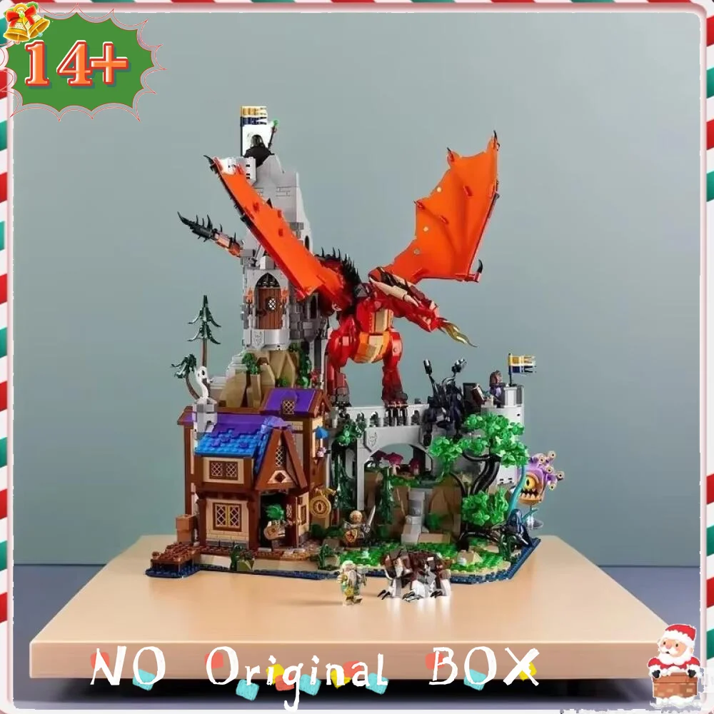 

New 2026 Red Dragon Home Decoration 21348 model ornaments architectural children's and adult gifts