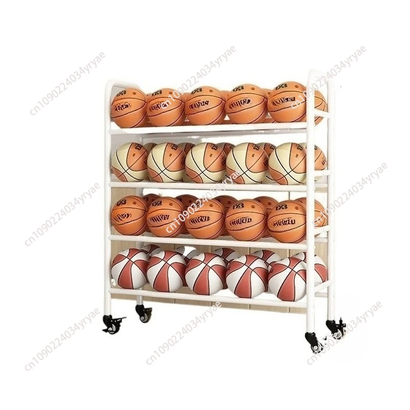 

Basketball Storage Rack School Kindergarten Basketball Rack Volleyball Football Gymnasium Movable Cart