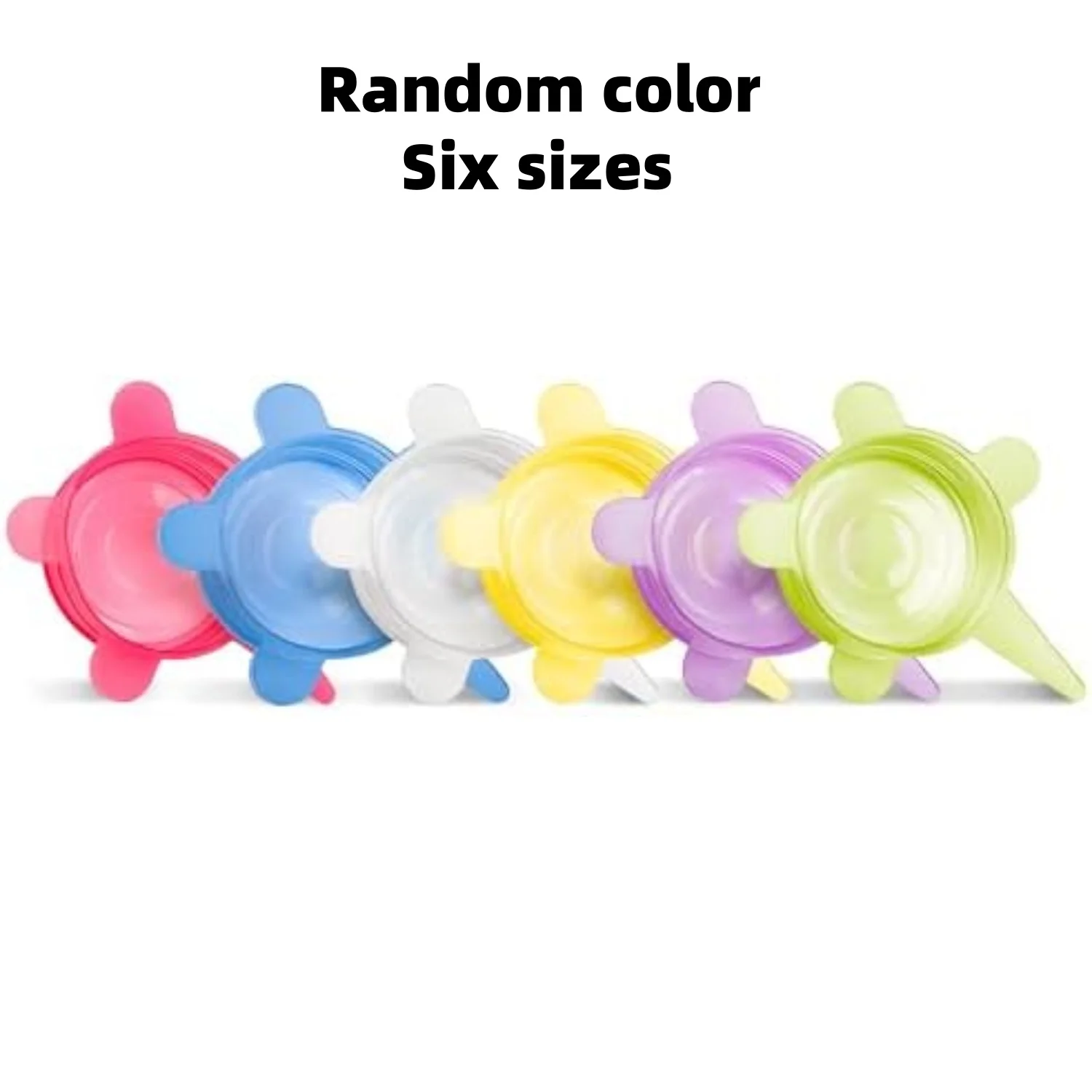 

Silicone Stretch Seal Cover, 6 Size Elastic Silicone Seal Lids for Keeping Food Fresh in Refrigerator and Microwave Oven
