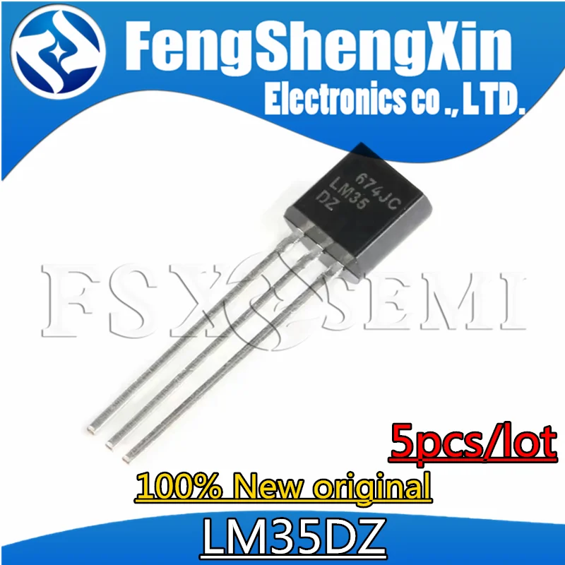 

5pcs New LM35DZ LM35 TO-92 temperature sensor Chips