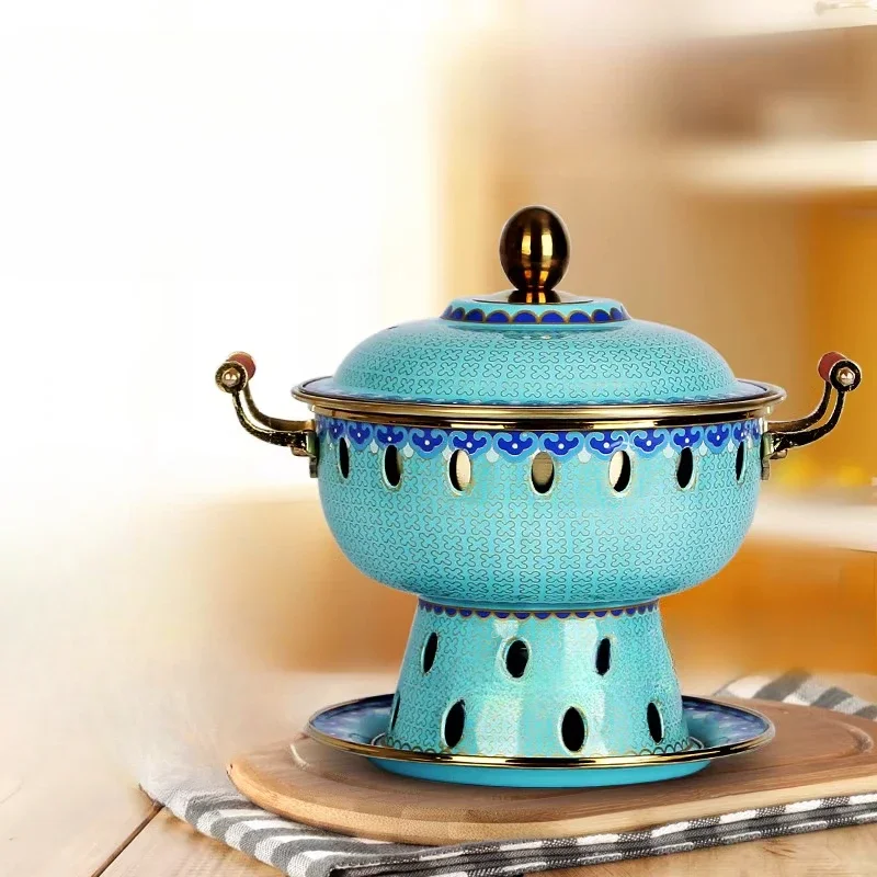 

Single hot thickened pure copper alcohol copper small hot one person one pot club hotel household