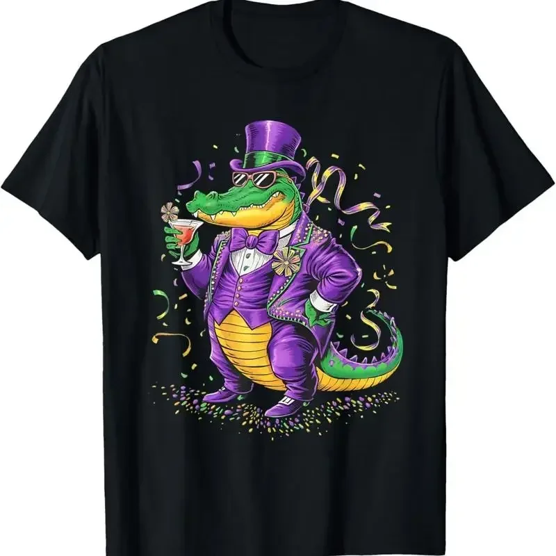 Mardigator Mardi Gras Alligator Costume T Shirt