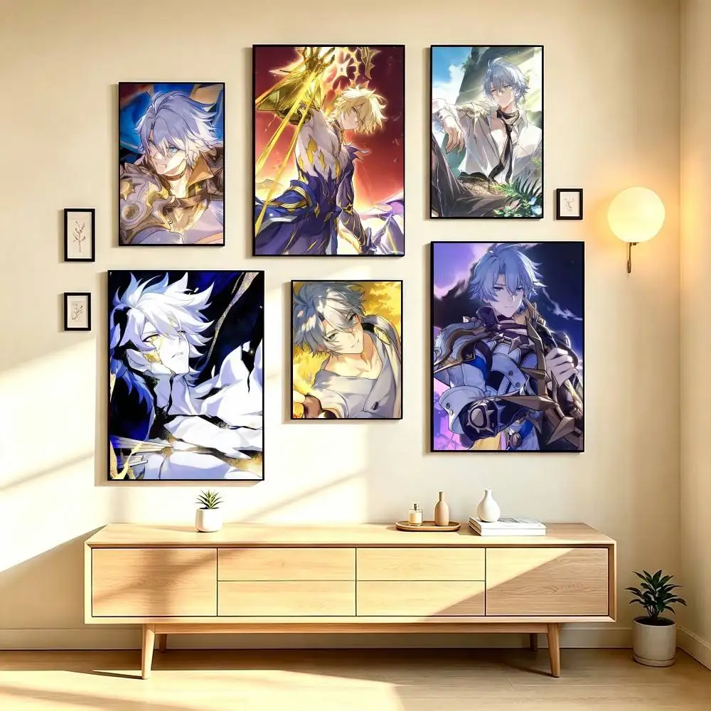 H-Honkai Star Rail Phainon  Poster High Quality Dorm Living Room Aesthetic Wall Decoration Painting Stickers Gift