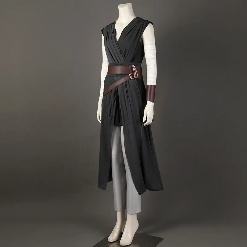 Movie Cosplay Costume Rey Knight Top Pants Set Star Stage Show Suit Wars Halloween Party Clothes Props Accessories