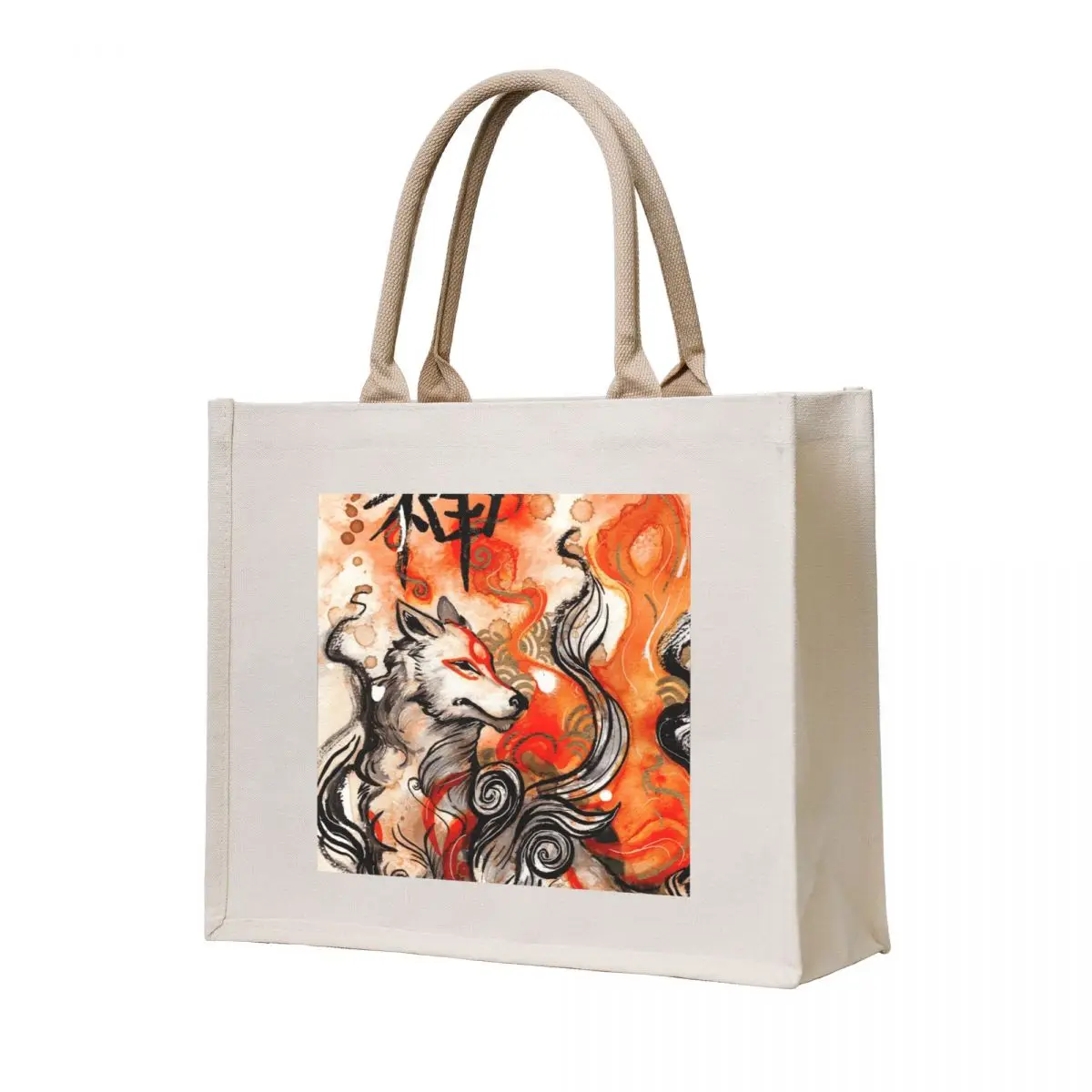 Okami Amaterasu Tote Bag Shopper handbag reusable grocery bags Gift bag women bag