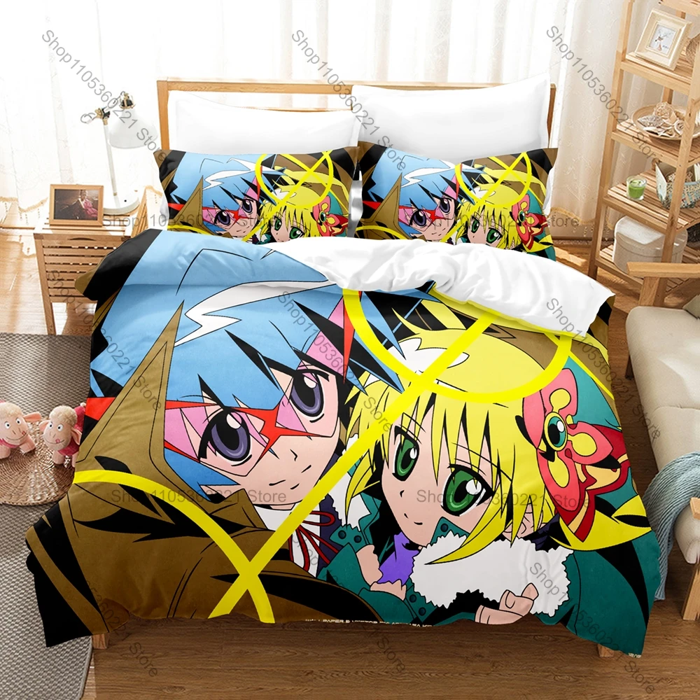 Cool Combat Butler Hayate White Suit Nagi Pink Dress Rich Mansion School Uniform Funny Slice Life Duvet Cover + 2 Pillowcases An