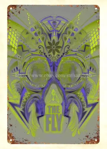 wall art stores plaque 1986 The Fly horror movie poster metal tin sign sign